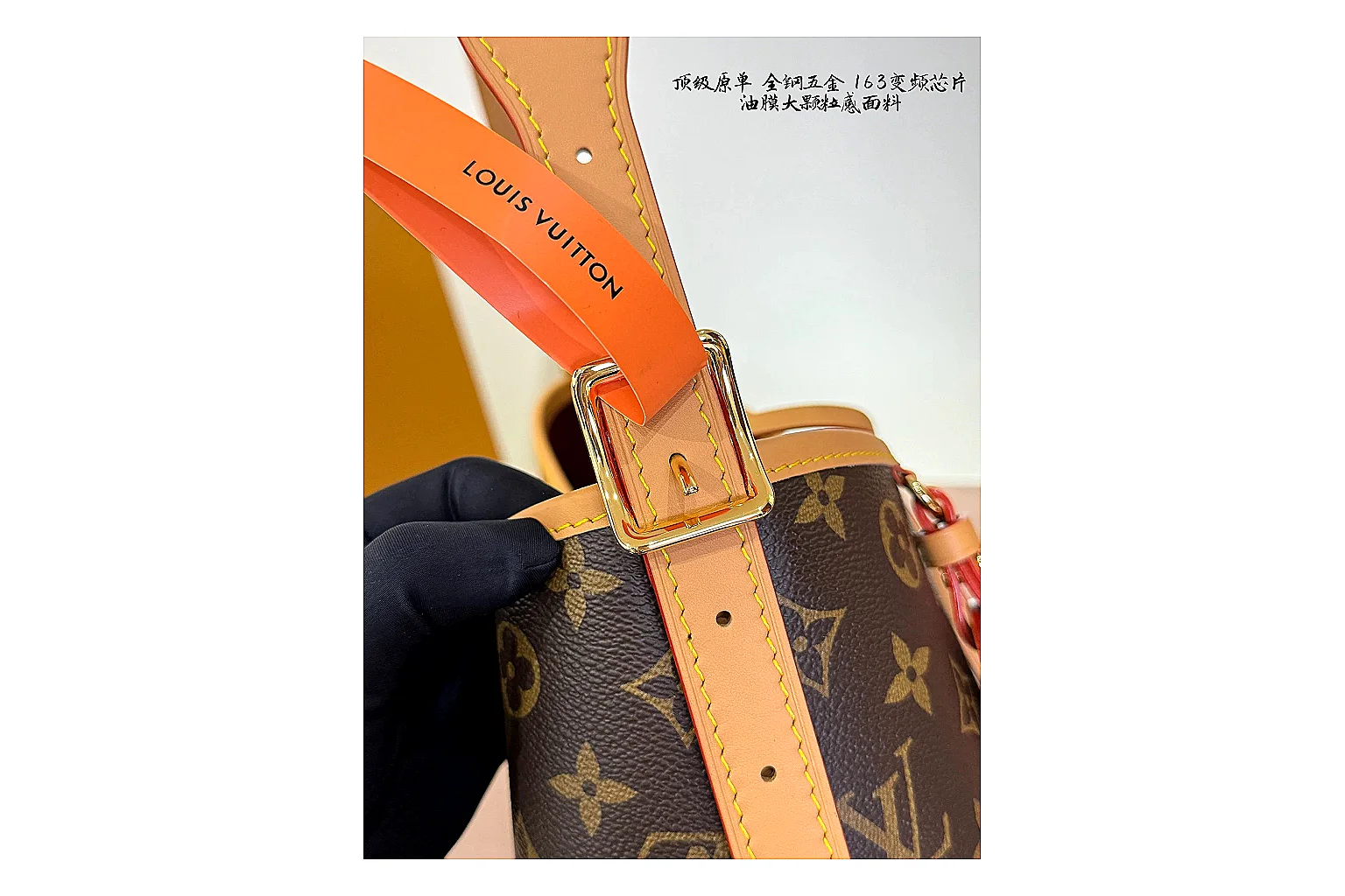 Louis Vuitton Monogram Hobo Brown OOPBuy route photo showing brown monogram coated-canvas body, curved hobo shape, shoulder strap, and leather trim thumbnail 4