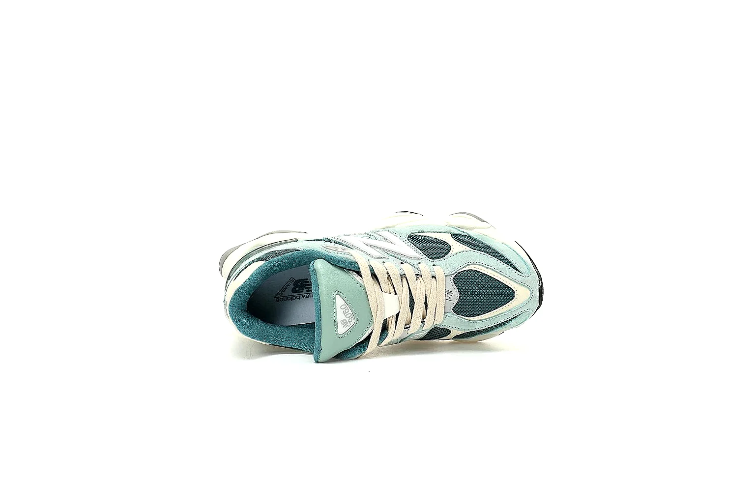 New Balance 9060 mint sneaker shown in six product and QC angles thumbnail 4