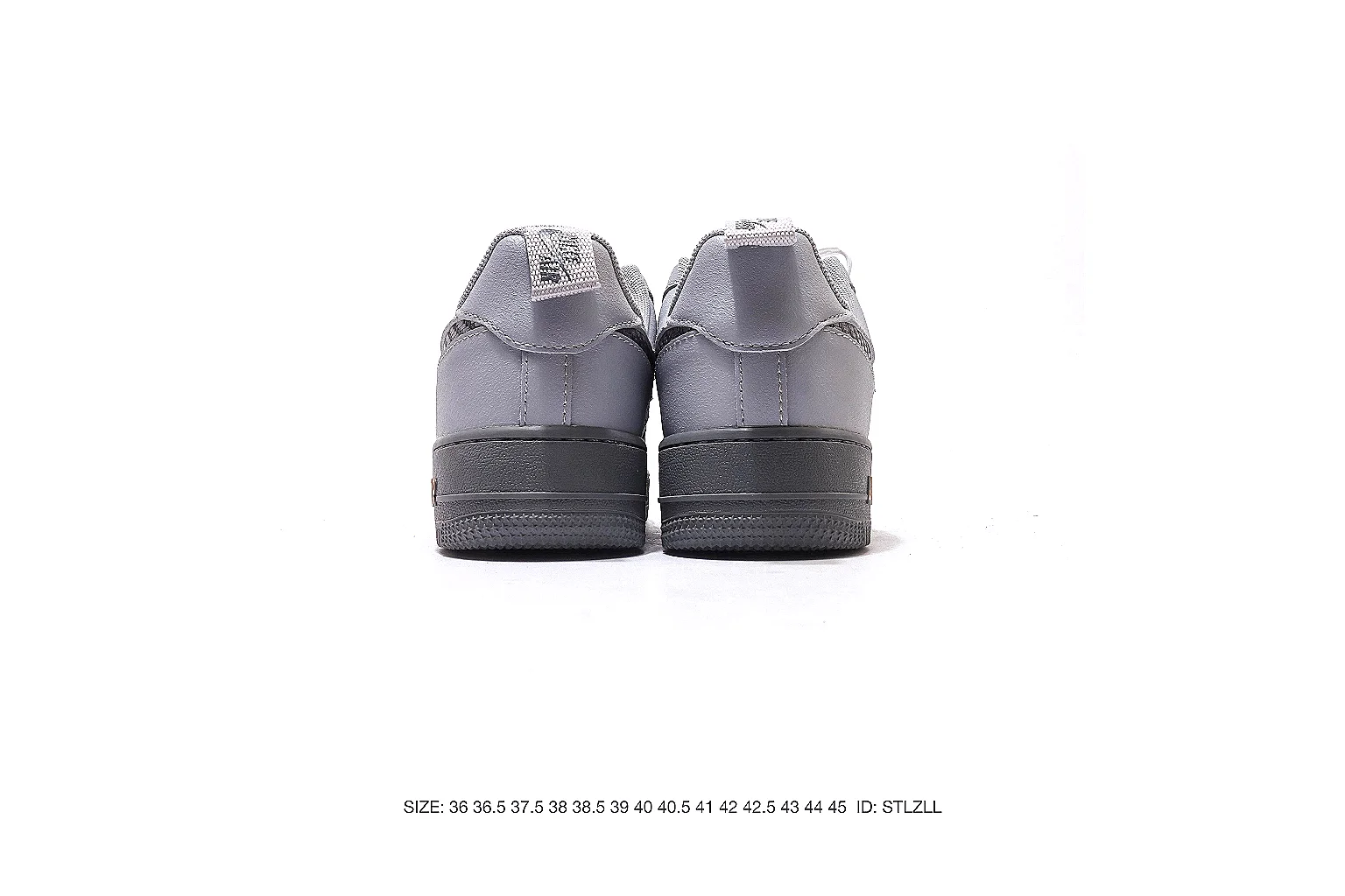 Nike Air Force 1 Gray Sneaker 4988 side view for OOPBuy route checking thumbnail 5