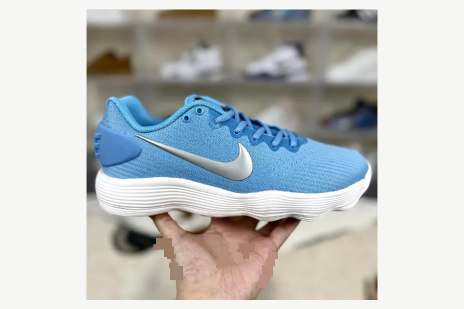 Nike Blue Silver Low Top Runner OOPBuy route image SKU 1194923779