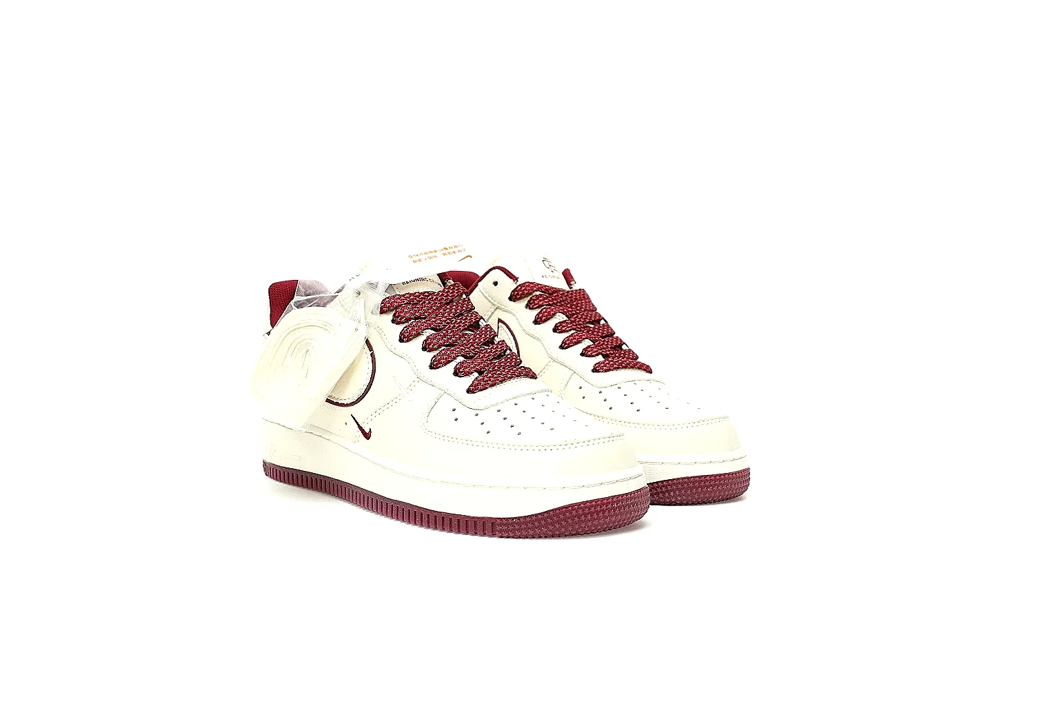 OOPBuy route photo set for Nike White Burgundy Low Court thumbnail 5