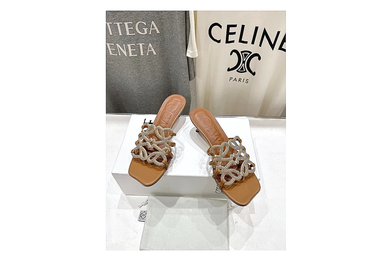 oopbuyscout.com Tan Woven Mule 0038 Tan mule product image thumbnail 2