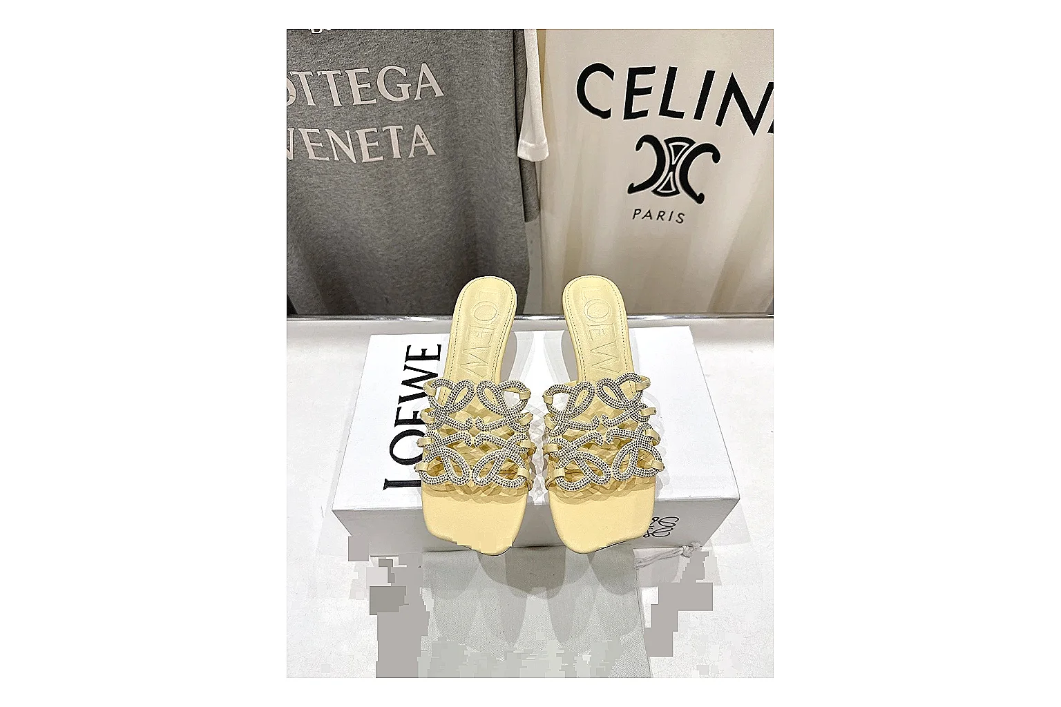 oopbuyscout.com Yellow Woven Mule 9960 Yellow mule product image